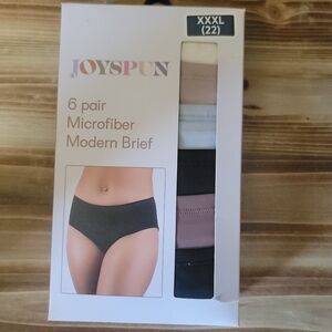New Joyspun Microfiber Modern Briefs - 6 Pack Size XXL 22